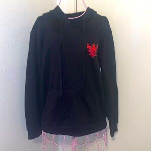 Unlisted Brand Red Phoenix Hooded Sweatshirt- Medium